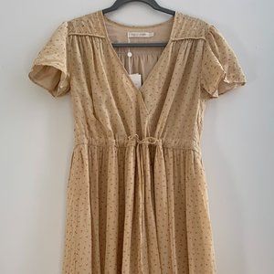 Christy Dawn- Dawn dress in oxblood calico